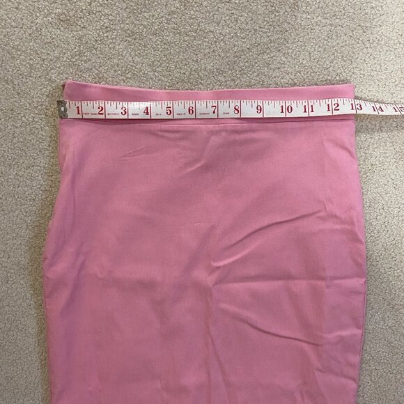 LUX LA Barbie Pink High Waisted Midi Pencil Skirt, size L - Picture 3 of 8
